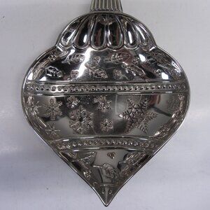 International Silver Co Ornament Shaped Candy Dish Trinket Tray Silver Plated